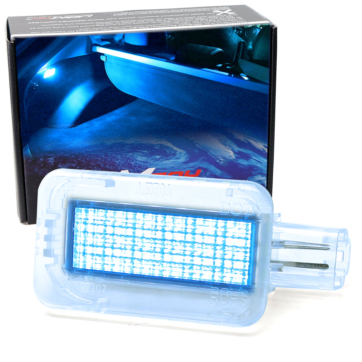 2W High Power Ice Blue Full LED Trunk Cargo Area Light Assembly For Ac ...