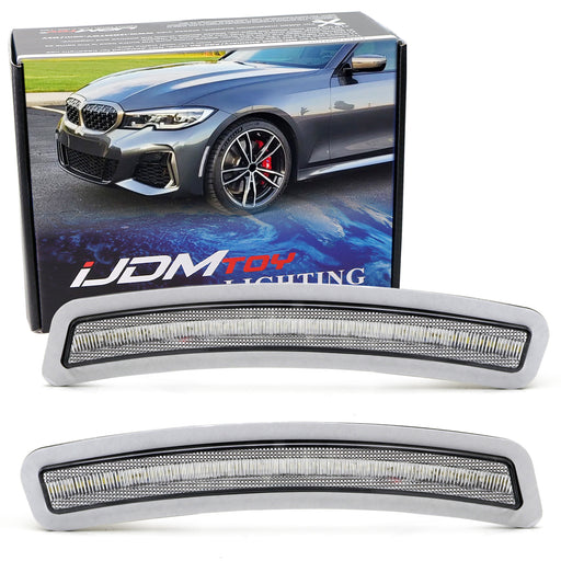 Euro Clear Front Bumper Side Marker Reflex For BMW G20 3 Series G22/G23 4 Series