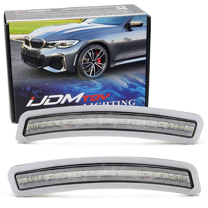 Euro Clear Front Bumper Side Marker Reflex For BMW G20 3 Series G22/G23 4 Series