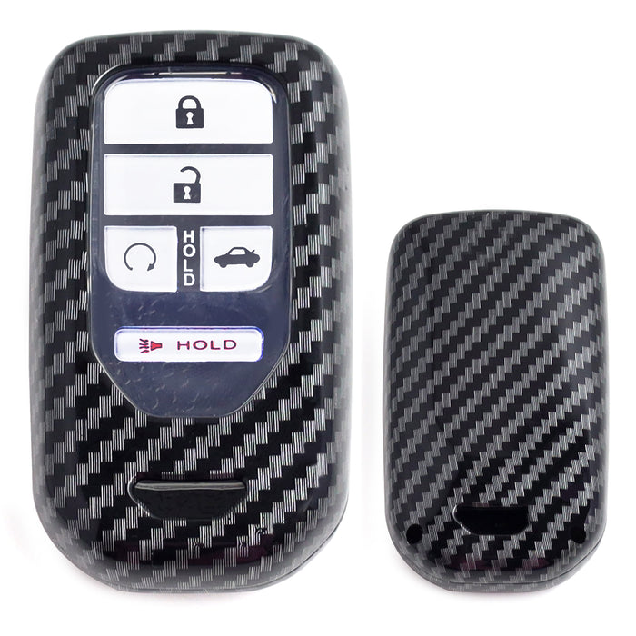 Carbon Pattern Plastic Case Shell For Honda Accord Civic CRV Odyssey Gen1 KeyFob