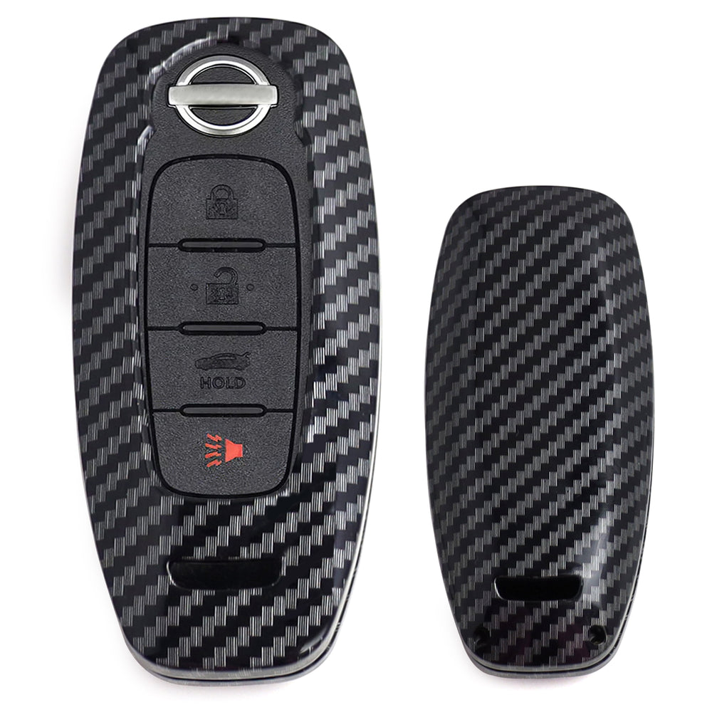 Carbon Pattern Key Fob Case For Nissan 22+ARIYA Rogue Kicks Pathfinder Smart Key