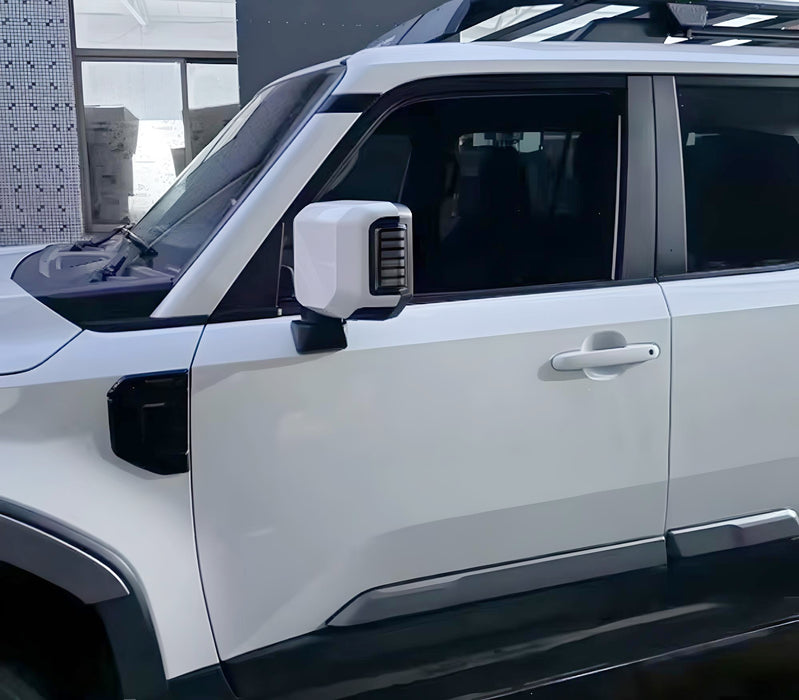 Smoked Lens Side Mirror White/Amber LED Blinker Lights For Toyota LC250 Lexus GX