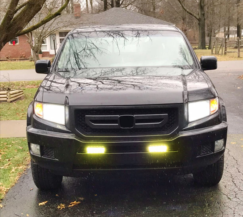 7-Inch Universal Fit 3000K Yellow High Power LED Daytime Running Lights DRL Bars