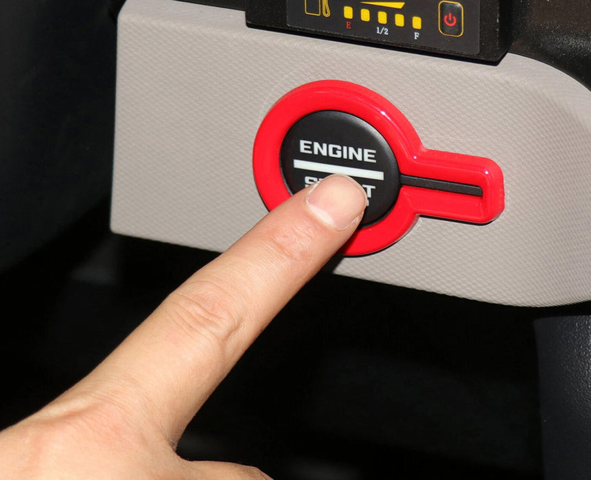 Red Engine Push Start Button Surrounding Decoration Trim For Ford 21-up Bronco