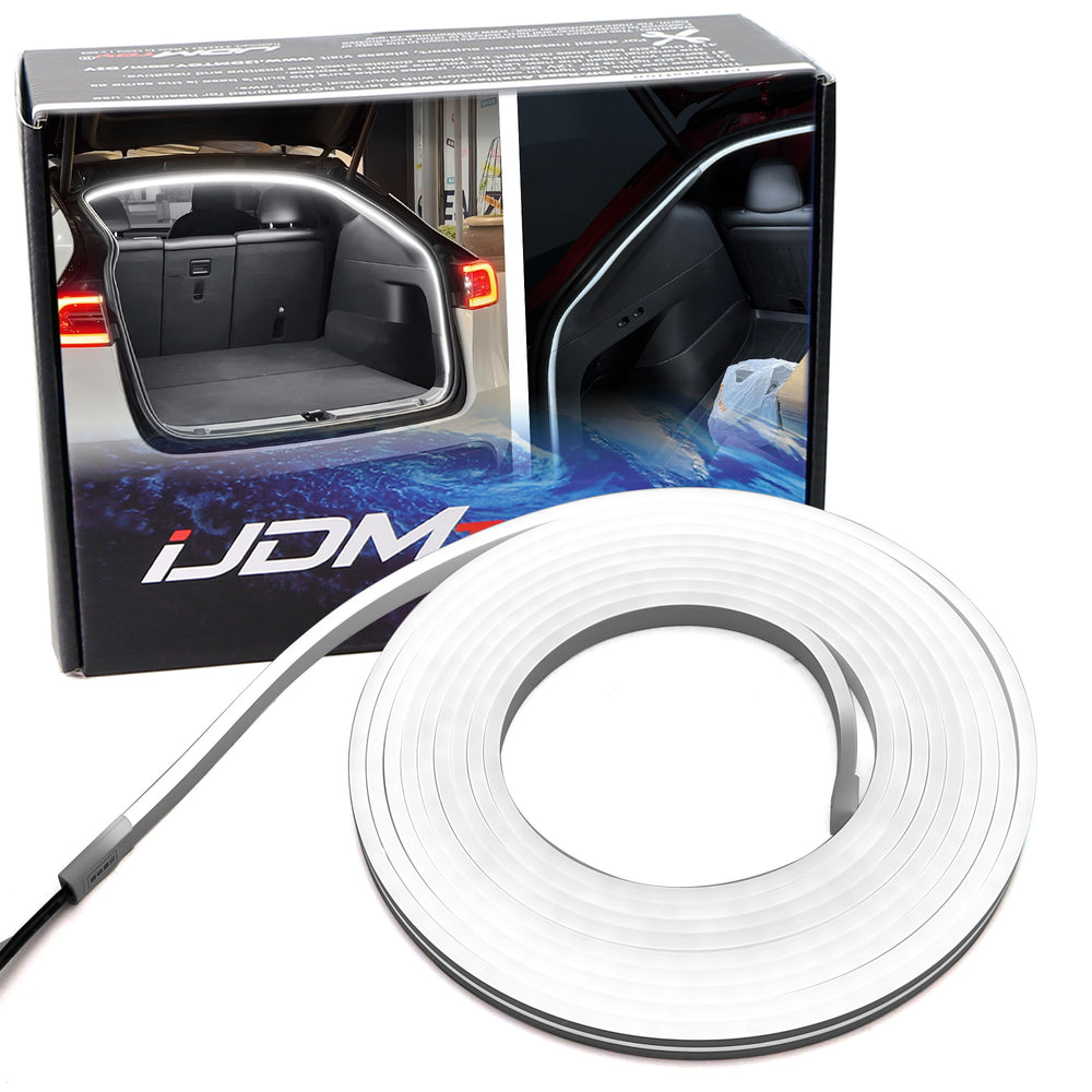 6K Cool White 360?? Trunk Illumination LED Light Strip w/Switch For Tesla Model Y