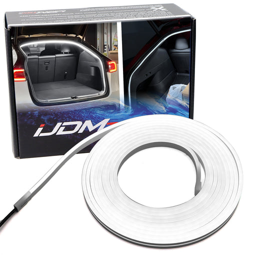 6K Cool White 360?? Trunk Illumination LED Light Strip w/Switch For Tesla Model Y