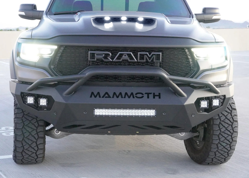 Smoked Lens White Full LED Hood Scoop Clearance Marker Lights For 21-up RAM TRX