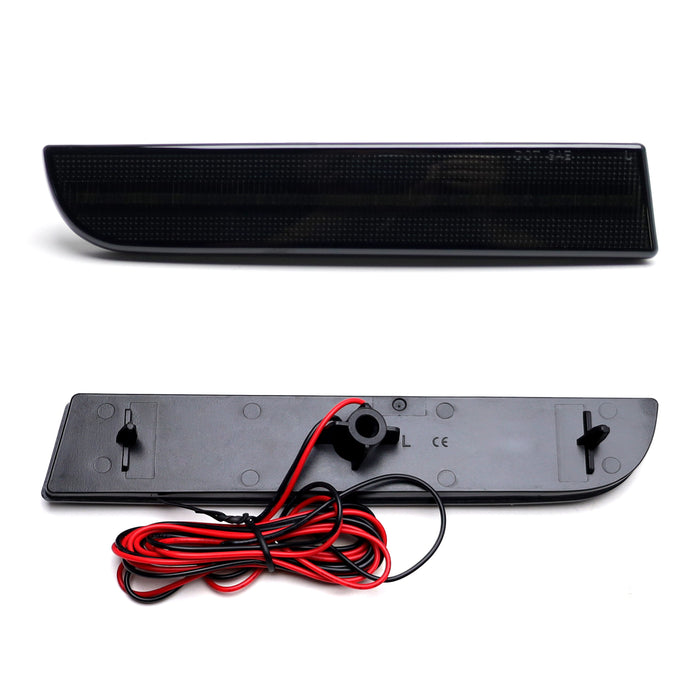 Smoked Full LED Rear Bumper Reflectors For Lancer Evolution X, Outlander Sport