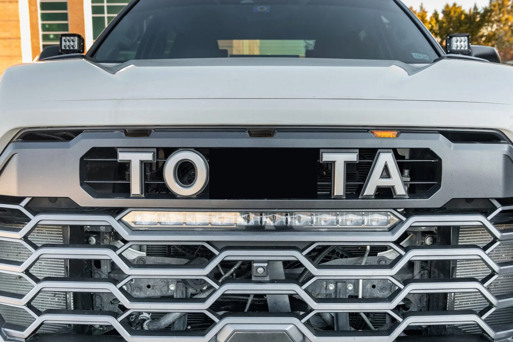 3pc Smoked White 9-LED Grille Lights For Toyota 22+ Tundra, Sequoia TRD Pro ONLY