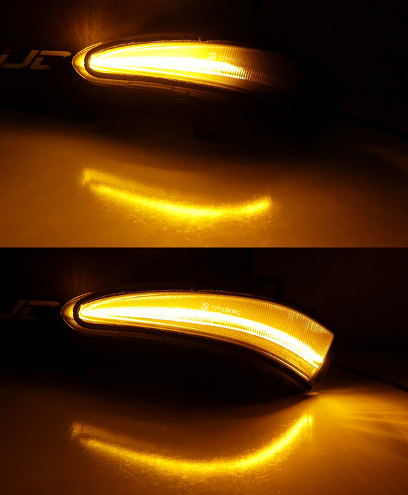 Smoked Lens Amber LED Sequential Blink Side Mirror Lights For Lexus 2010-2015 RX