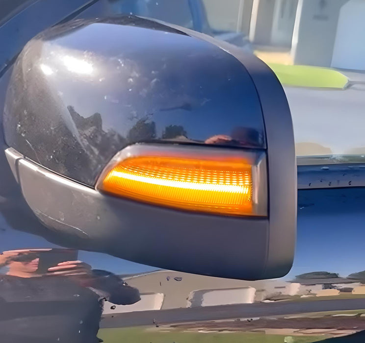 Smoked Lens LED Dynamic Sequential Mirror Lights For Ford 2019-23 Ranger Lariat