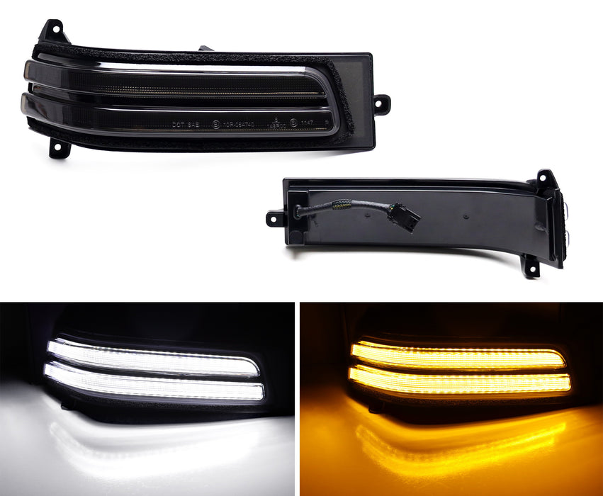 Smoke Switchback LED Sequential Blink Side Mirror Lights For 23-up RAM 2500 3500