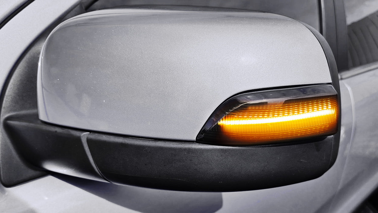 Smoked Lens LED Dynamic Sequential Mirror Lights For Ford 2019-23 Ranger Lariat