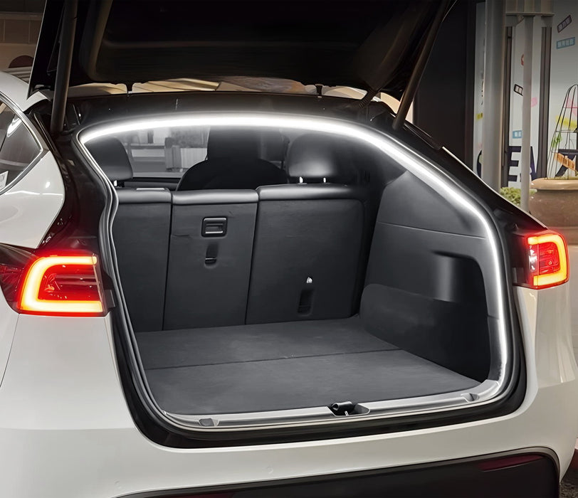 6K Cool White 360?? Trunk Illumination LED Light Strip w/Switch For Tesla Model Y