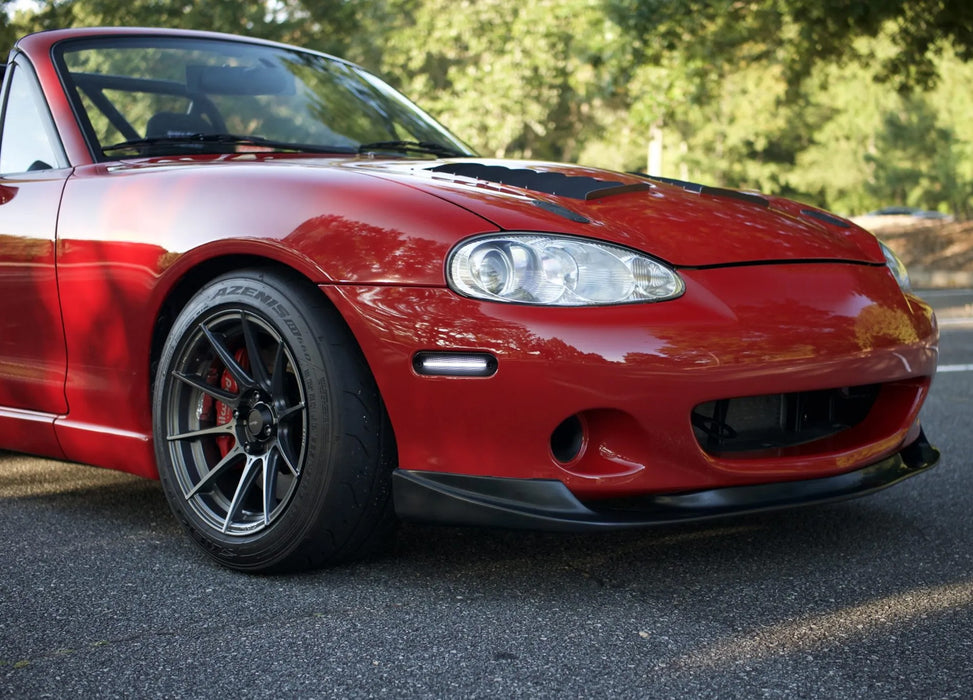 Smoked Lens White Full LED Side Marker Light Kit For 90-05 Mazda Miata MX5 NA NB