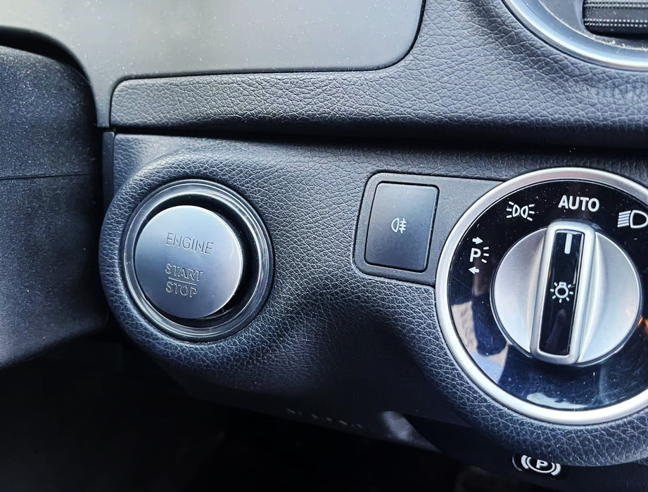 Satin Silver Engine Start/Stop Push Button Replacement For Mercedes Gen1 Push Go