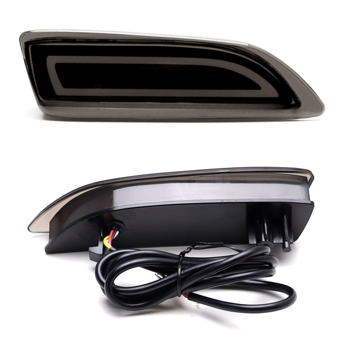 Smoked Lens Full LED Rear Bumper Reflectors For Lexus CT200 as Tail/Brake/Signal