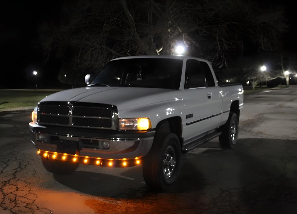 Truck/Semi 20pc Amber LED Front Bumper Valance/Air Dam Accent Running Light Kit