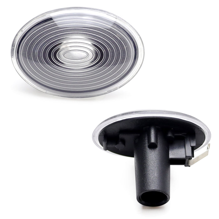 Clear/Black Inside Front Fender Side Marker Lenses For R56 R55 R57 R58 R59 MINI
