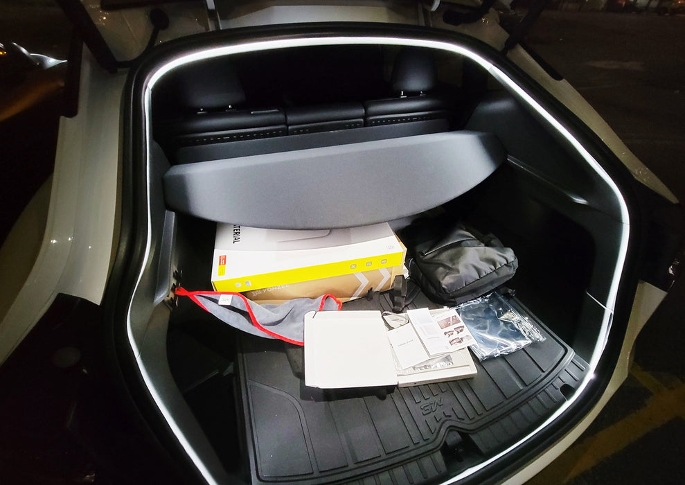 6K Cool White 360?? Trunk Illumination LED Light Strip w/Switch For Tesla Model Y