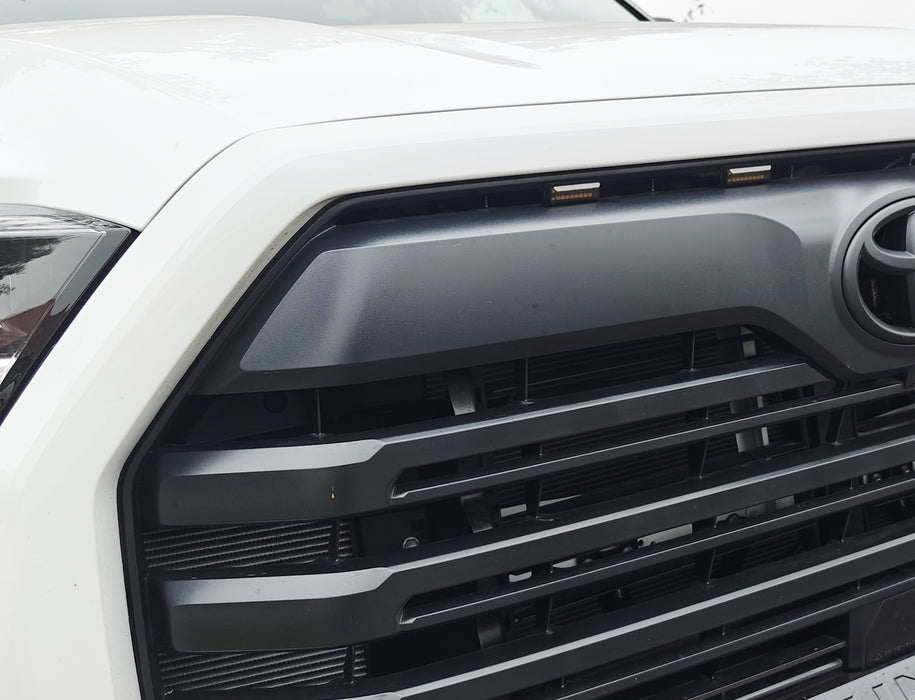 4pc Smoked Lens White Full LED Grille Accent Lighting Kit For Toyota 22+ Tundra