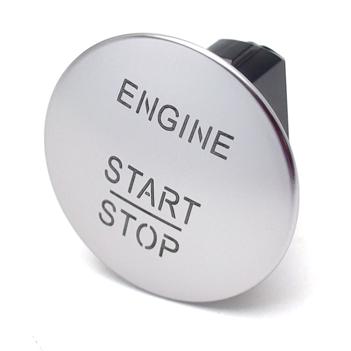 Satin Silver Engine Start/Stop Push Button Replacement For Mercedes Gen1 Push Go