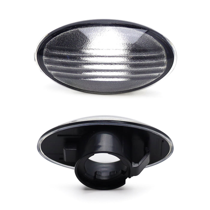 Clear/Black Inside Front Fender Side Marker Lenses For Gen1 R50 R52 R53 MKI MINI