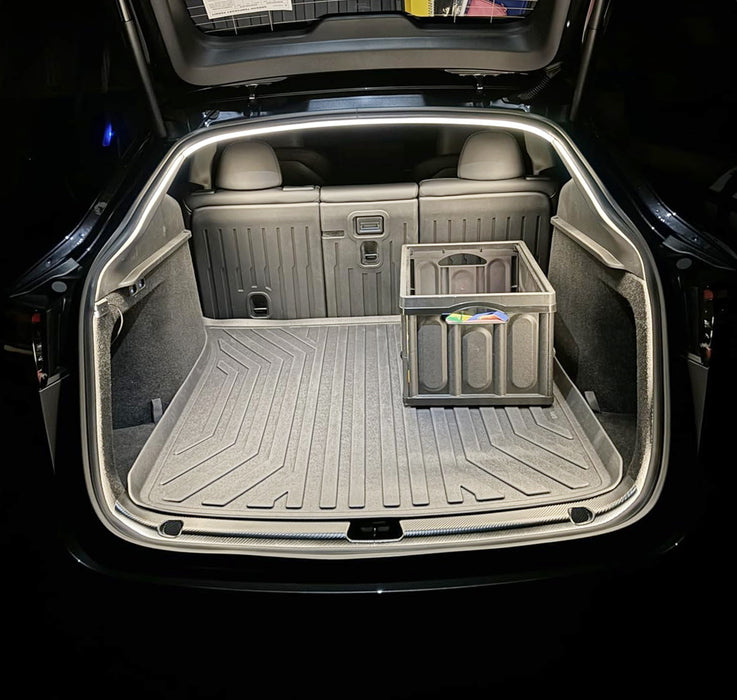 6K Cool White 360?? Trunk Illumination LED Light Strip w/Switch For Tesla Model Y