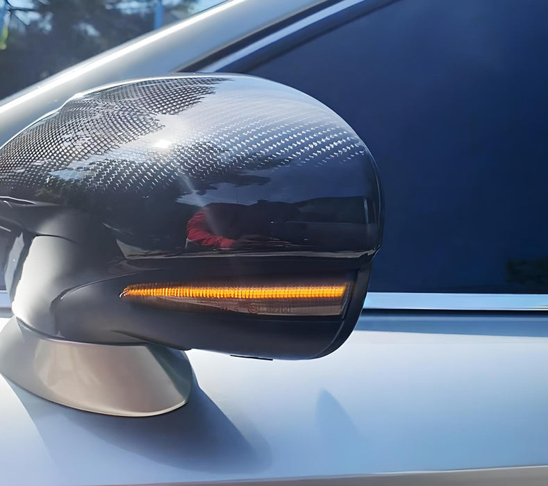 Smoked Lens Amber LED Sequential Blink Side Mirror Lights For Lexus 2010-2015 RX