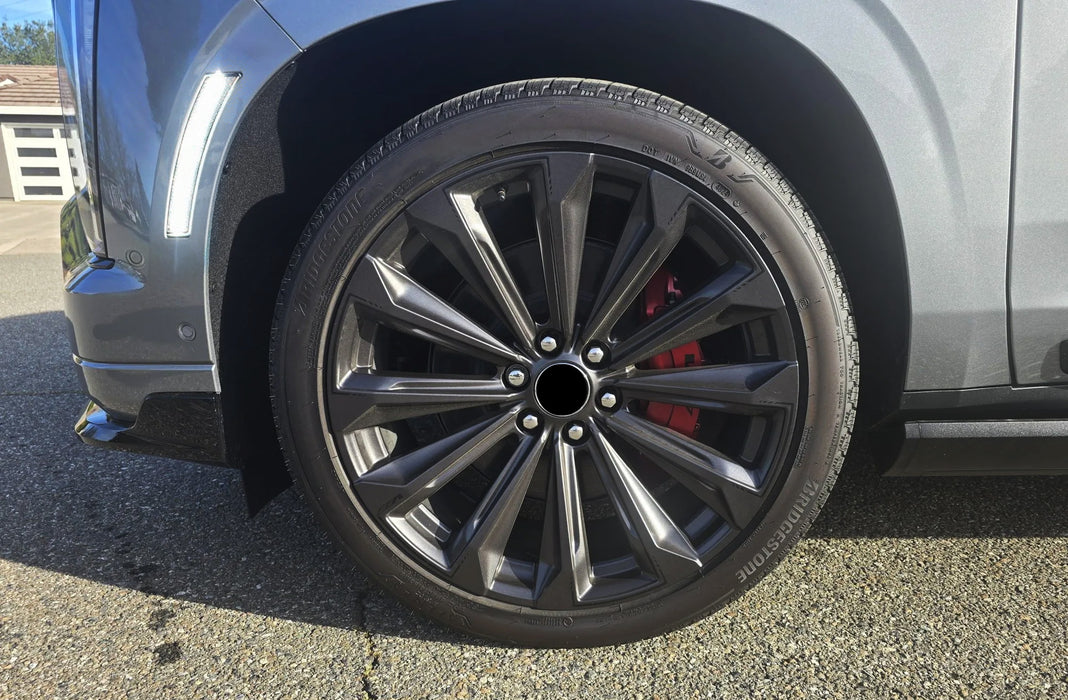 Smoked Lens White Full LED Side Marker Lights For 25+ GM Escalade Suburban Yukon