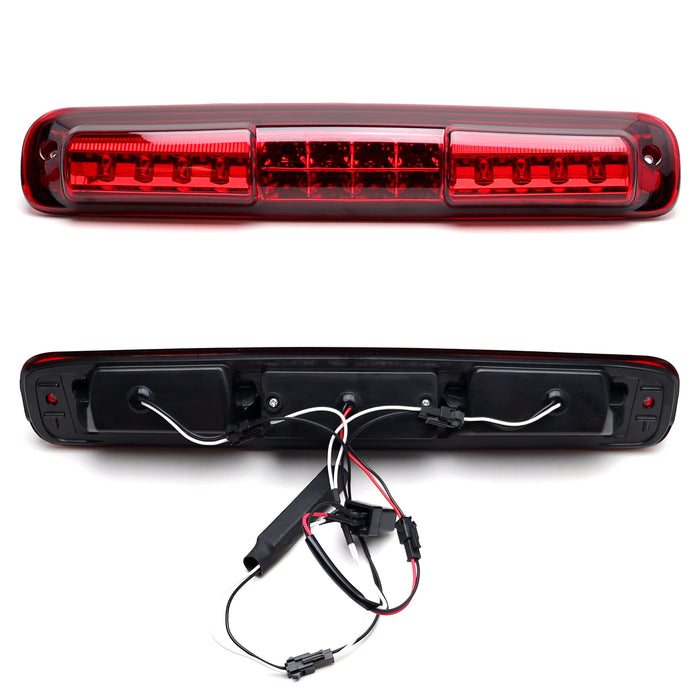 Full Red Lens 24-LED Third Brake Light For 1999-2006 Chevy Silverado, GMC Sierra