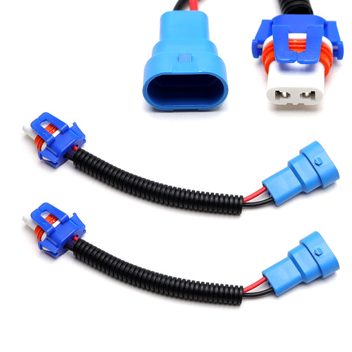 9005 HB3 Ceramic Wire Harness Adapters Sockets For Headlights, Fog Lights, DRL