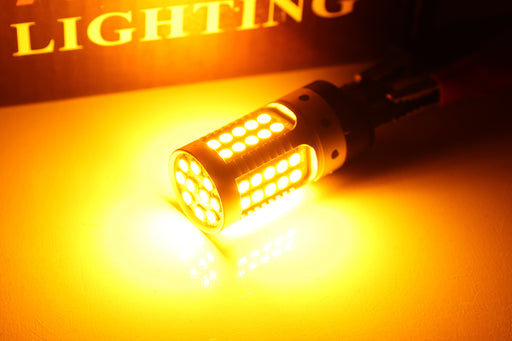 No Hyper Flash Amber LED Front Turn Signal Replacement Bulbs For 2016-up Camaro