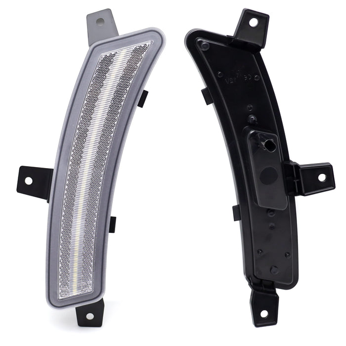 Clear Lens White Full LED Side Marker Lights For 25+ GM Escalade Suburban Yukon