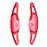 Red Aluminum Larger Paddle Shifter Extensions For Hyundai 24+ Sonata Tucson Kona