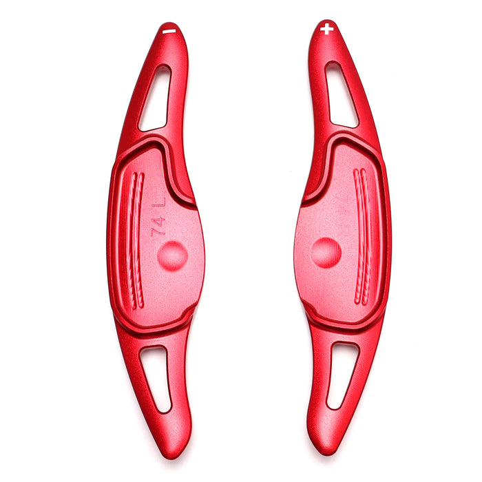 Red Aluminum Larger Paddle Shifter Extensions For Hyundai 24+ Sonata Tucson Kona