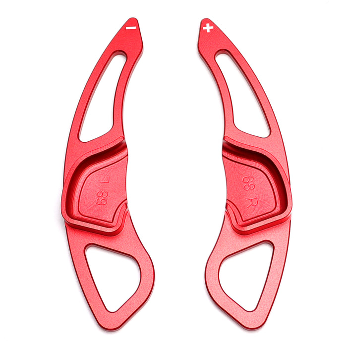 Red Aluminum Larger Paddle Shifter Extensions For Hyundai 2009-12 Genesis Coupe