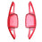 Red Aluminum Larger Paddle Shifter Extensions For Audi 25+ A5 A6 Q4 Q5 Q6 e-Tron