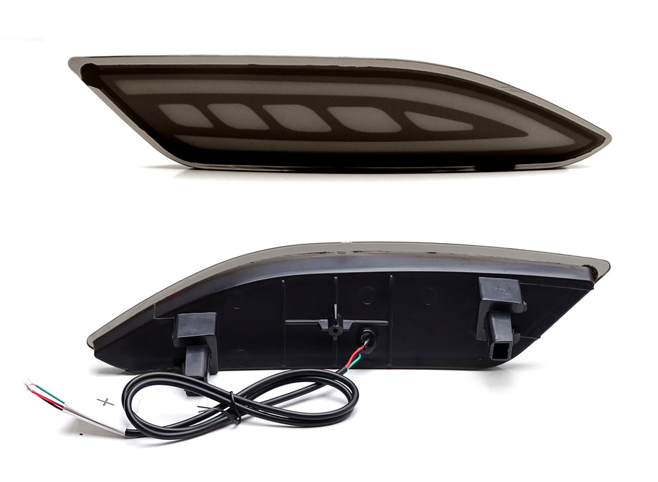 Full LED Smoke Bumper Reflector Lights For JDM Honda 2016-22 Vezel, also fit HRV