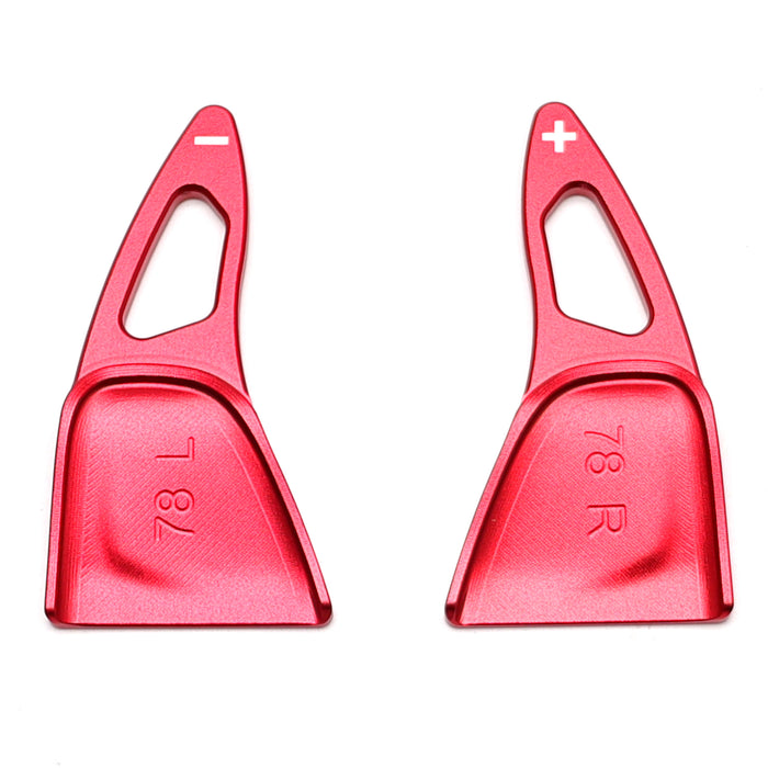 Sports Red Large Paddle Shifter Extensions For 22-25 Chevy Silverado GMC Sierra