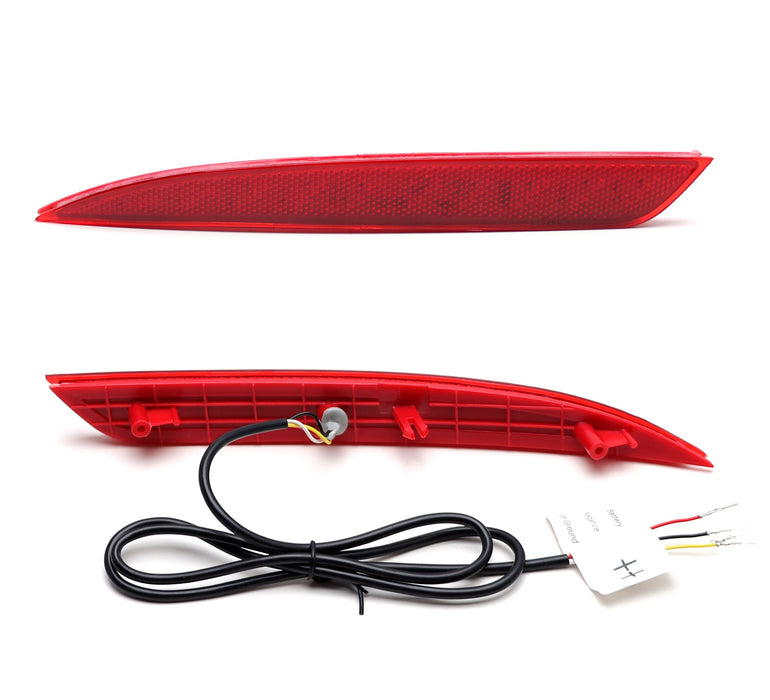 Full LED Bumper Reflector Brake/Sequential Turn Lights For Kia 16-18 Optima SX