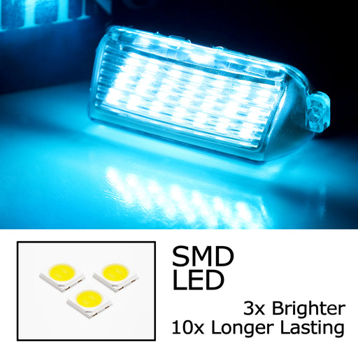 Ice Blue Full LED License Plate Lamps For Toyota Camry Highlander Avalon Prius C