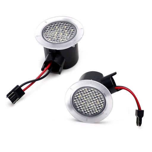 White 18-SMD Full LED Under Side Mirror Puddle Lights For Volvo 2009-2017 XC60