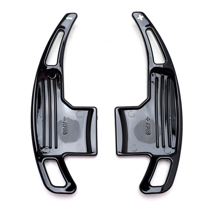 Gloss Black Finish Large Steering Wheel Paddle Shifters For Ford 2015-23 Mustang