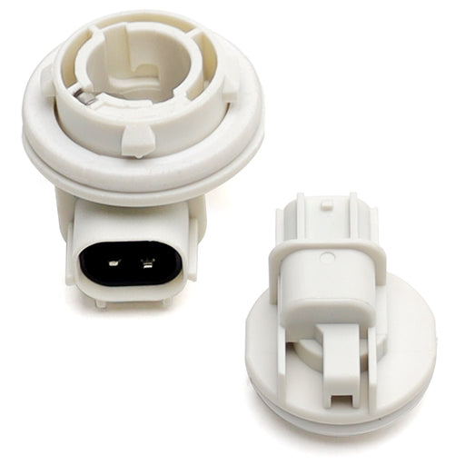 (2) 1156 Headlight Front Turn Signal Bulb Plug Adapter Sockets For Hyundai Kia