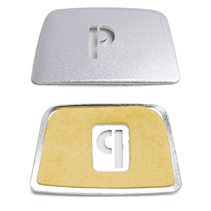 Silver Shift Knob P Button Cover Trim For BMW Fxx 3 4 5 6 X3 X5 X6 Standard Trim