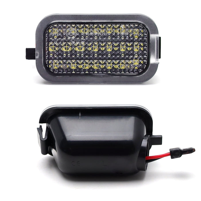 White Full LED Under Mirror Lights For 07-14 Chevy Silverado Suburban GMC Sierra