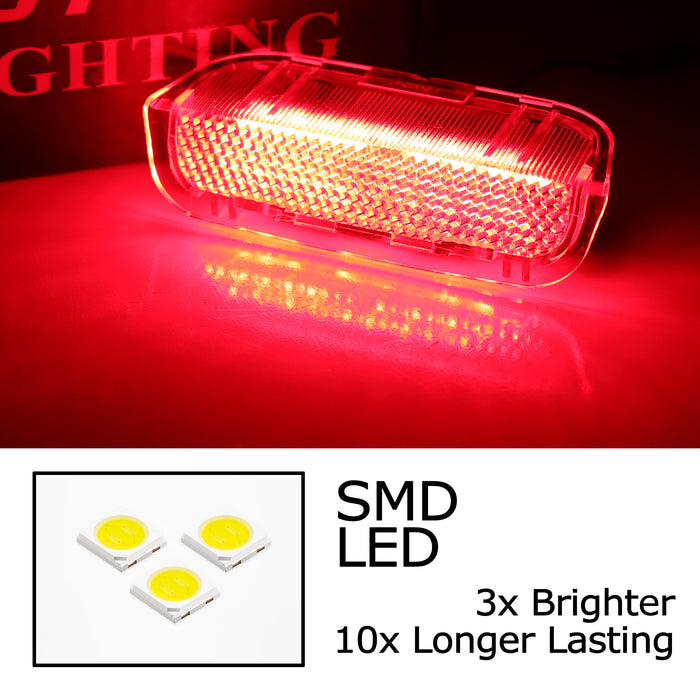 Red Error Free 18-LED Side Door Lights For VW Golf GTi EOS Jetta Passat Tiguan