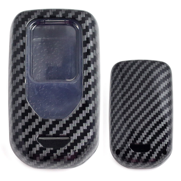 Carbon Pattern Plastic Case Shell For Honda Accord Civic CRV Odyssey Gen1 KeyFob