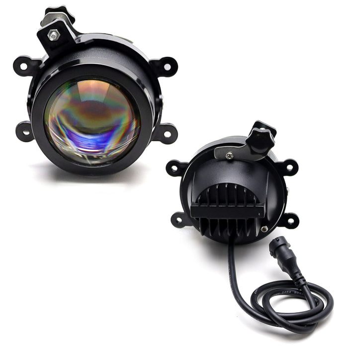OE-Fit 24W LED Projector Fog Lamps For Acura Honda Ford Subaru Jeep Porsche, etc
